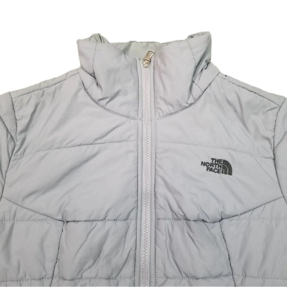 Women's The North Face Quilted Insulated Lightweight Puffer Jacket Grey SMALL - Picture 5 of 17
